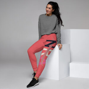 Jogging femme corail NRA – Édition "Flamme Corail", vibrant et tendance.